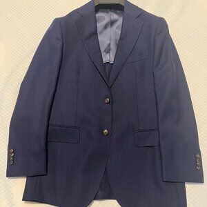 Suit Supply Blue Blazer Size 38S Model Havana